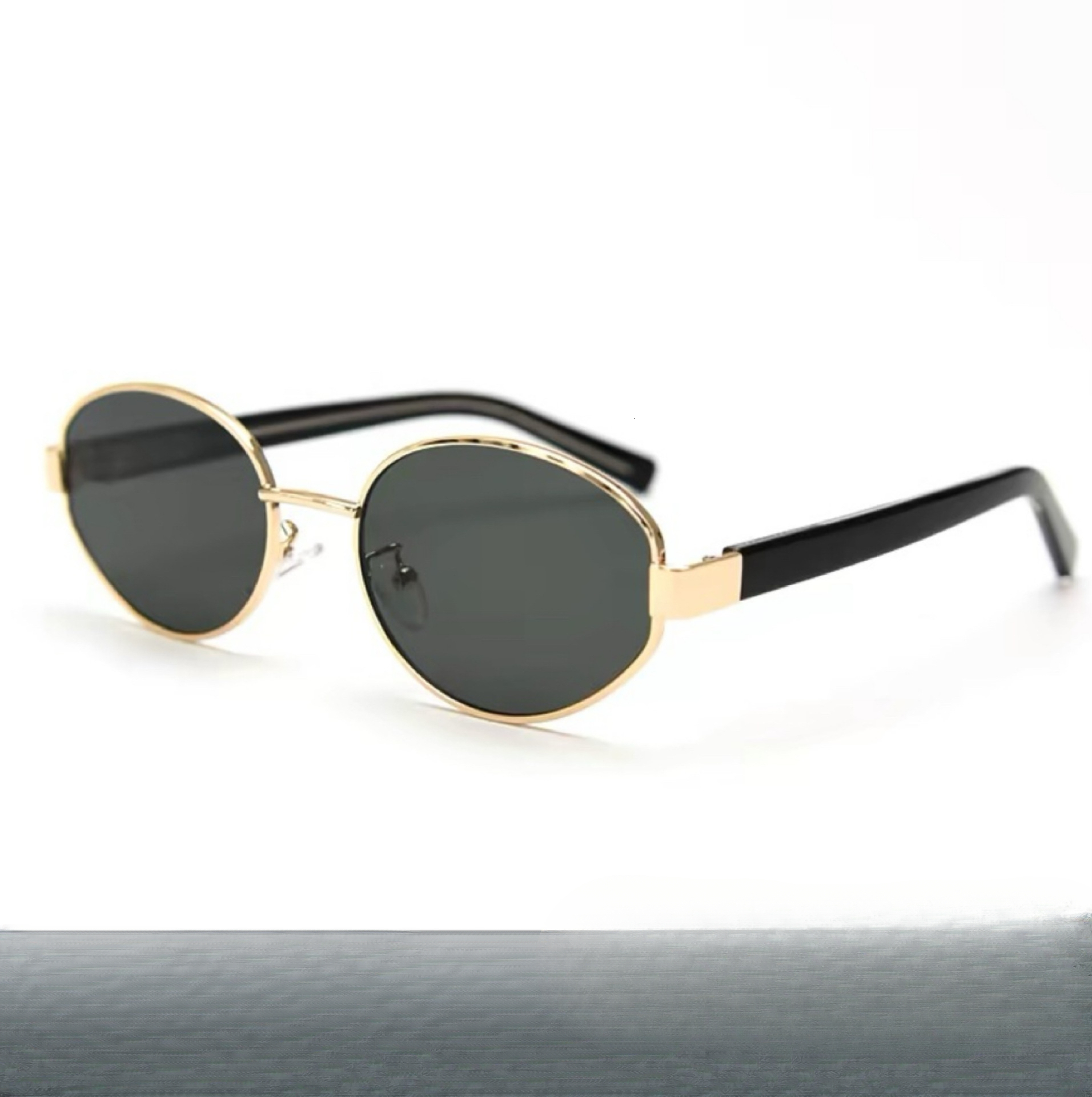 Gaitai Glasses Polarized Sunglasses Old Money Style Retro Atmosphere Oval Cat Eye Sunglasses Same Style as Wang Anyu - view 8