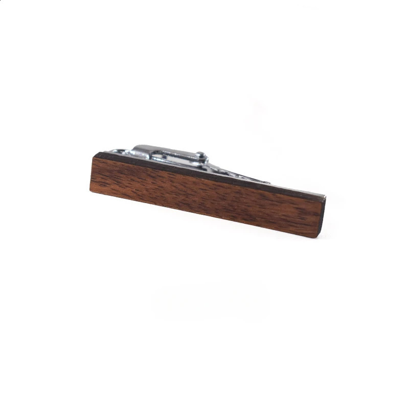 Fashionable Wooden Tie Clips 4cm Small Classy Anti-slip Clip Mans Suit Decorative Tie Clips 260626 - view 5