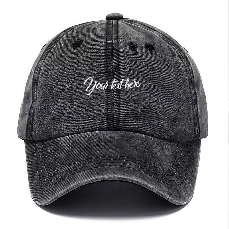 Baseball Washed for Cotton Men Adjustable Distressed Trucker Hat for Men Women Personalized Fashion Sun Hats Text Vintage M260626 - view 3