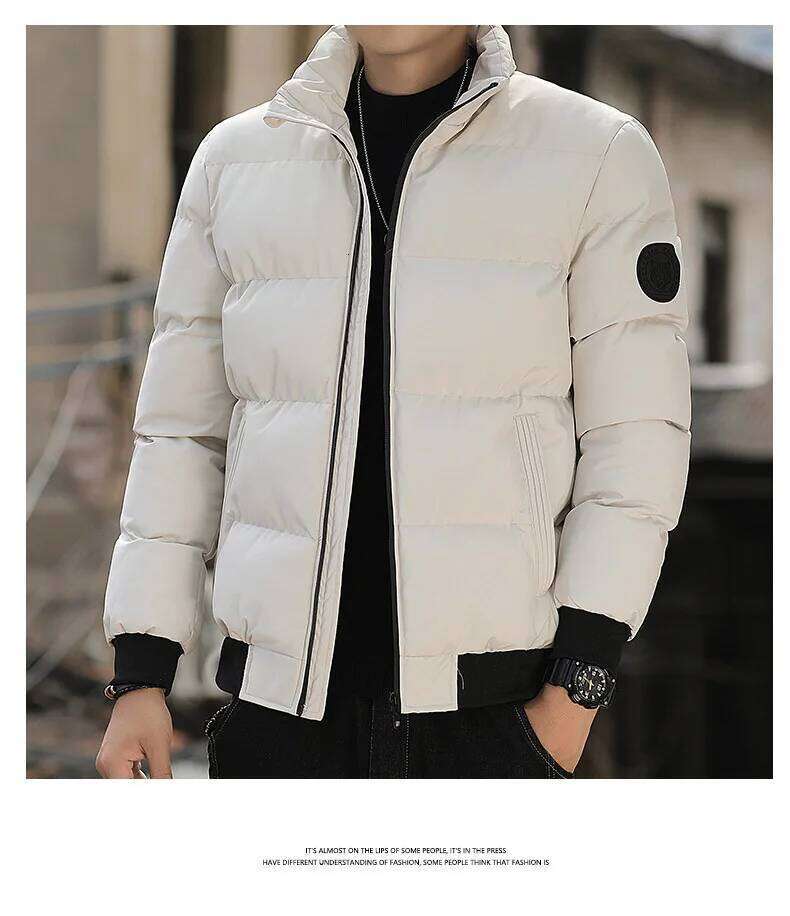 Men Thick Warm Cotton Coat Winter Casual Trendy All-match Jacket Youth Outwear J260626 - view 3