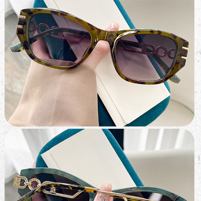 2026 Designer's New Cat Eye Small Frame Niche Versatile Light Luxury Style Women's Sunglasses Internet Celebrity Personality Simple Sunshade - view 9