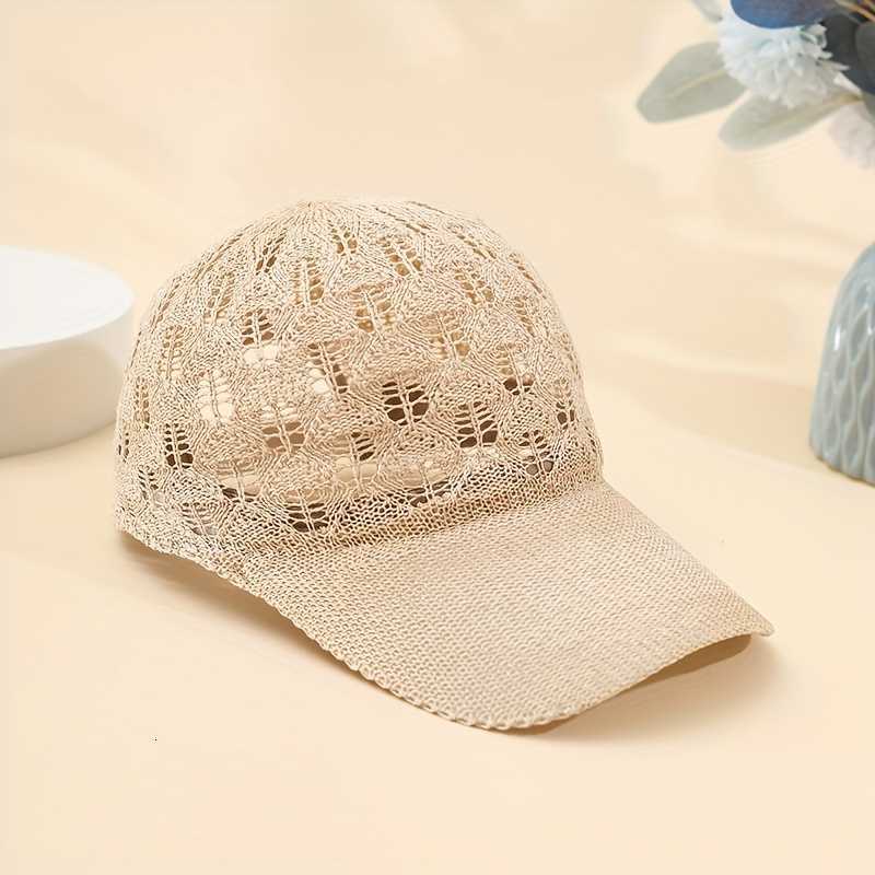 Breathable Mesh Baseball Womens - Adjustable Lightweight Stylish Openwork Design Sun Hat M260626 - view 1