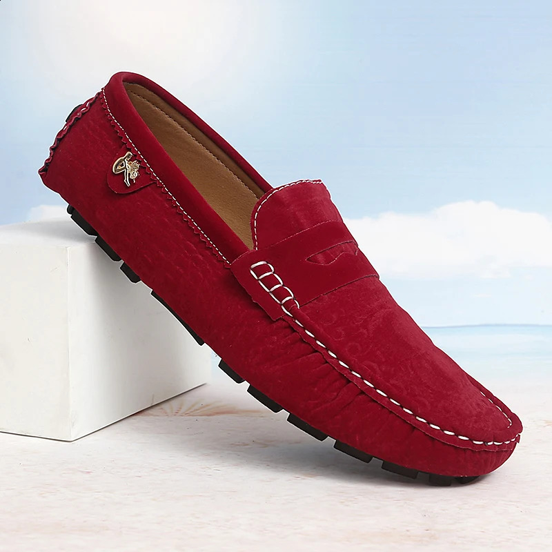 Formal Italian Shoes Men Handmade Leather Loafer Casual Driving Flats Slipon y Comfy Moccasins Loafers for 260624 - view 5
