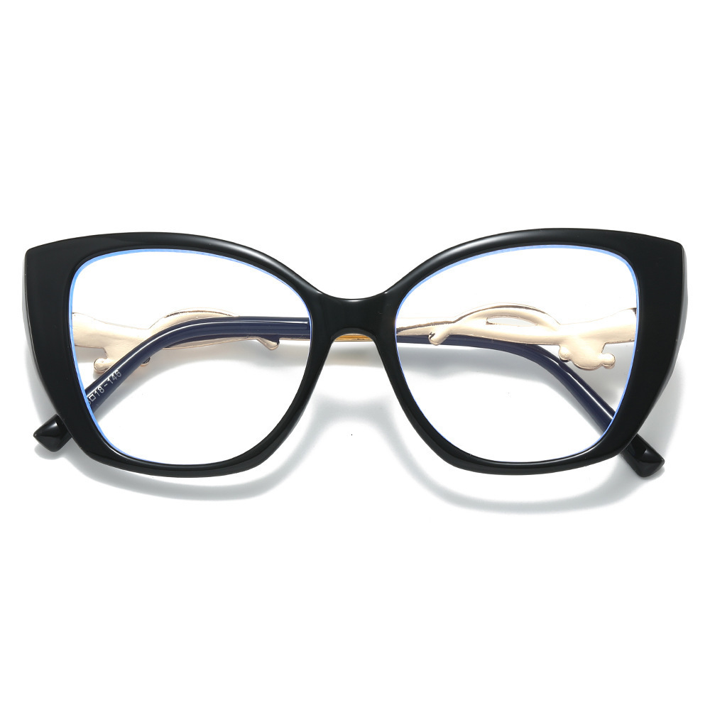 2026 New Personalized Cat-Eye Flat Glasses European And American Large Frame Fashion Internet Celebrity Street Style Unisex Eyeglass Frames - view 6