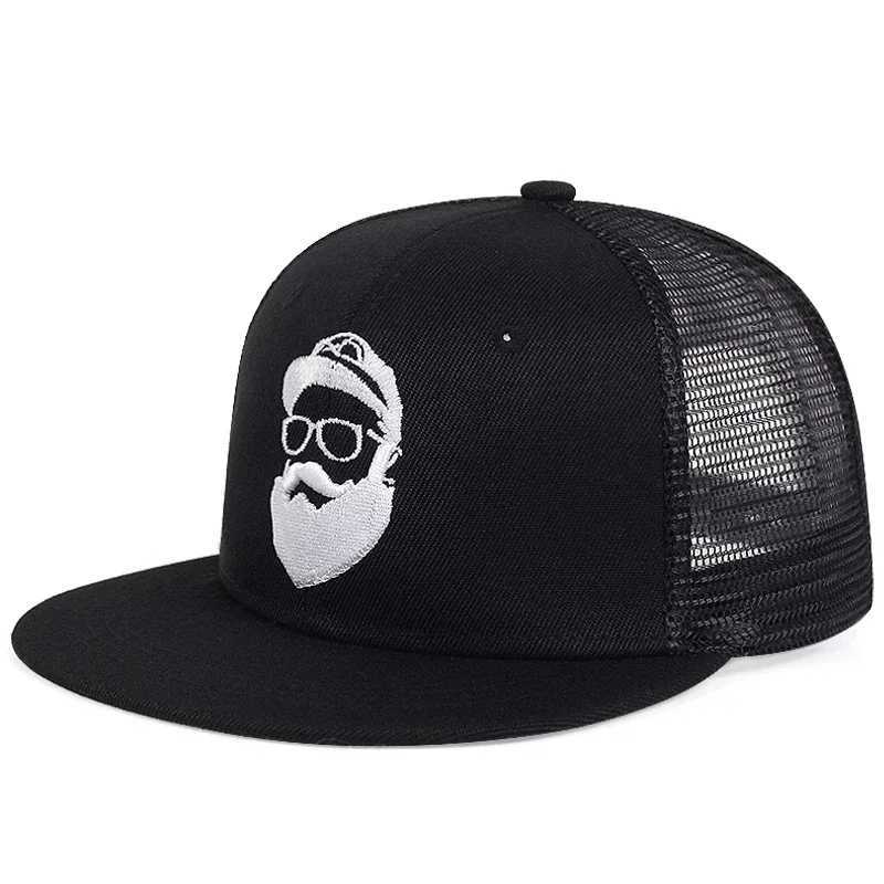 Hip-hop Unisex Embroidery Old Man Net Hats Spring Summer Adjustable Casual SnapBaseball Caps Outdoor Sunscreen Hat M260626 - view 3