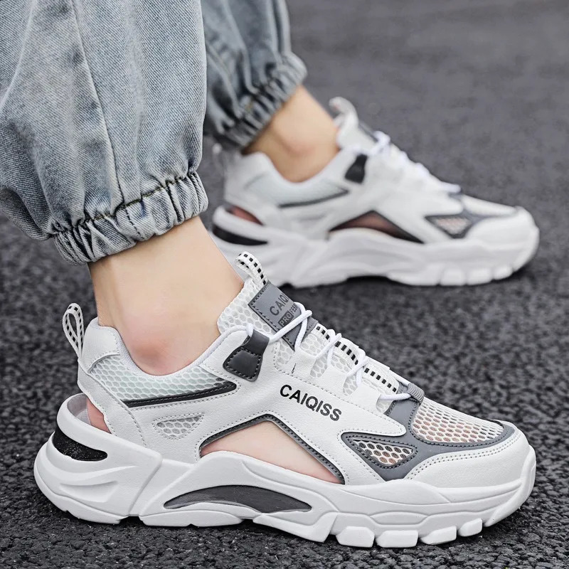 Mens Summer Sandals Breathable Sports Beach Shoes Outdoor Casual Slides for Teenagers TrendyLightweight Footwear n 260626