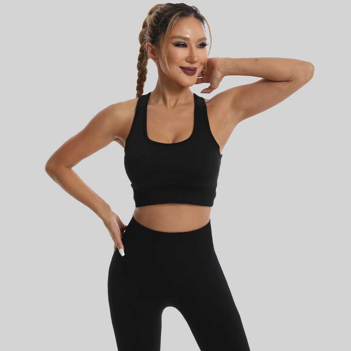 Tracksuit Seamless Leggings High Waist for Women Yoga Sets Sportswear Workout Sports Bra Gym Clothing M260626 - view 5