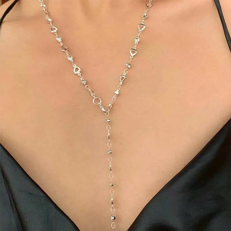 y Colourful Crystal Zircon Necklace For Women Shiny Rhinestone Long Tassel Choker Bohemian Statement Jewelry Gifts 260624 - view 5