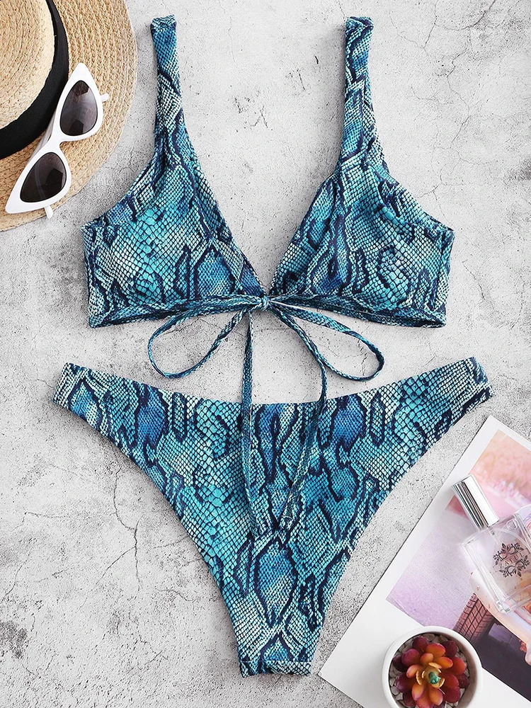 Sexy Snake Print Bikini Women Swimsuit Leopard Swimwear Woman 2026 Bikinis Sets Brazilian Female Bathing Suits Beach Wear 260625 - view 7