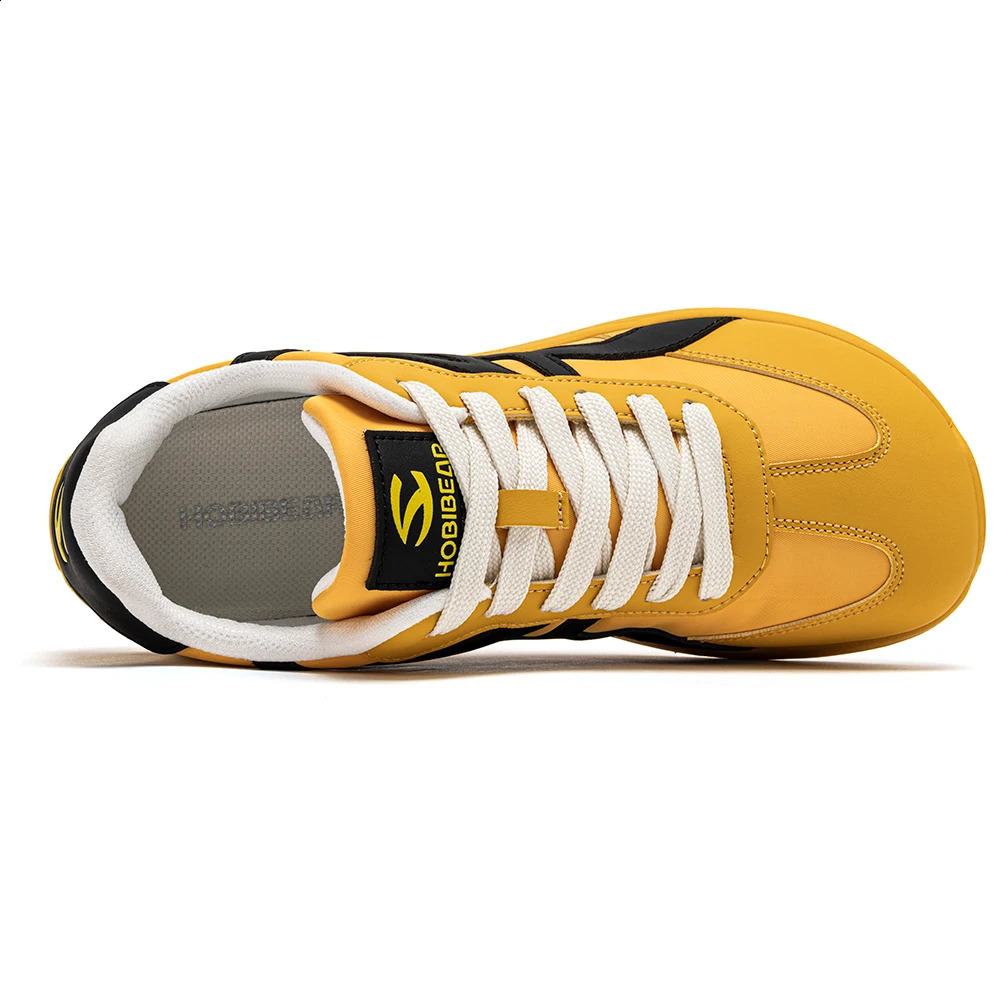 HOBIBEAR Barefoot Shoes Unisex Wide Width Artificial Leather Sneakers Classic Retro Minimalist Walking Shoes 260626 - view 6