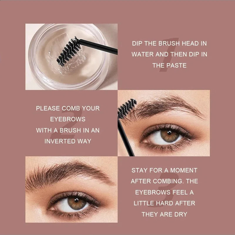 Matte Brown Black Wild Eyebrow Cream 3D Natural Tint Eyebrow Enhancers Gel Wax Waterproof Lasting Eye Makeup Cosmetic Tools 260626 - view 7