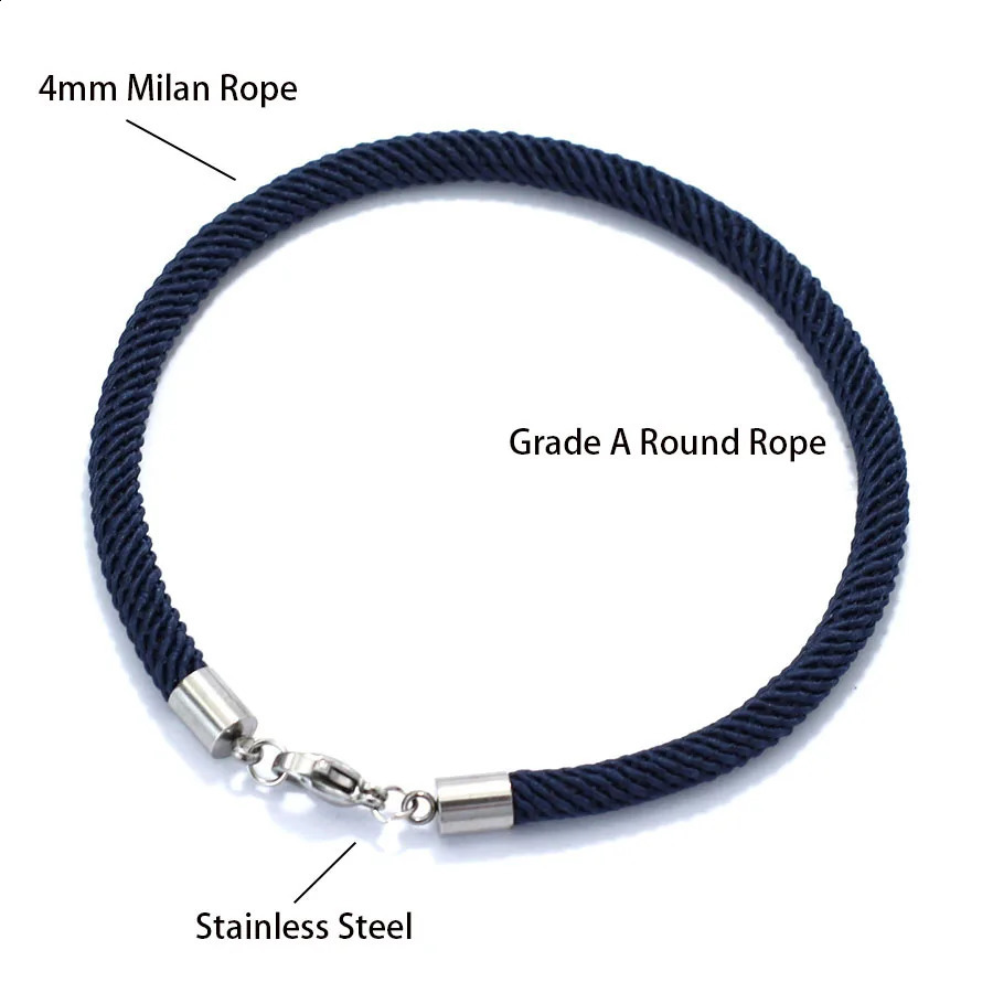 Lucky Red Thread Bracelet Men Stainless Steel Buckle Nautical Casual String Braclet Homme 4mm Pulseras Rojas Gifts For Him 260617 - view 4