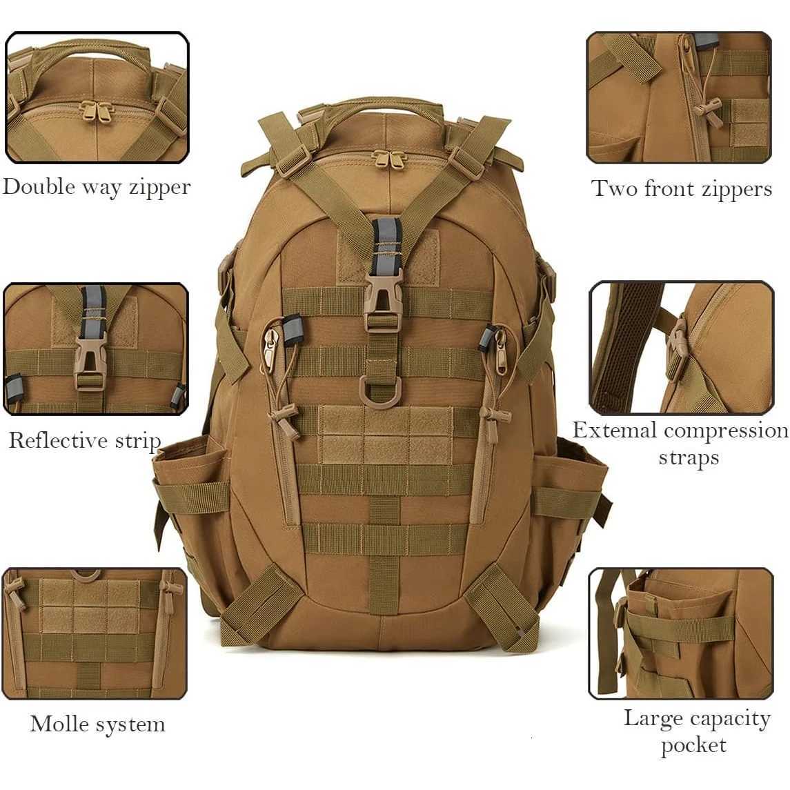 backpacks Tactical emergency backpacks and with modular loading systems featuring reflective strips suitable for daily use M260626 - view 7