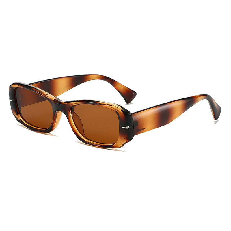 New Style Rivet Square Fashionable And Trendy Ins-Style Face-Slimming Sunglasses, Avant-Garde Retro Colorful Sunglasses - view 4