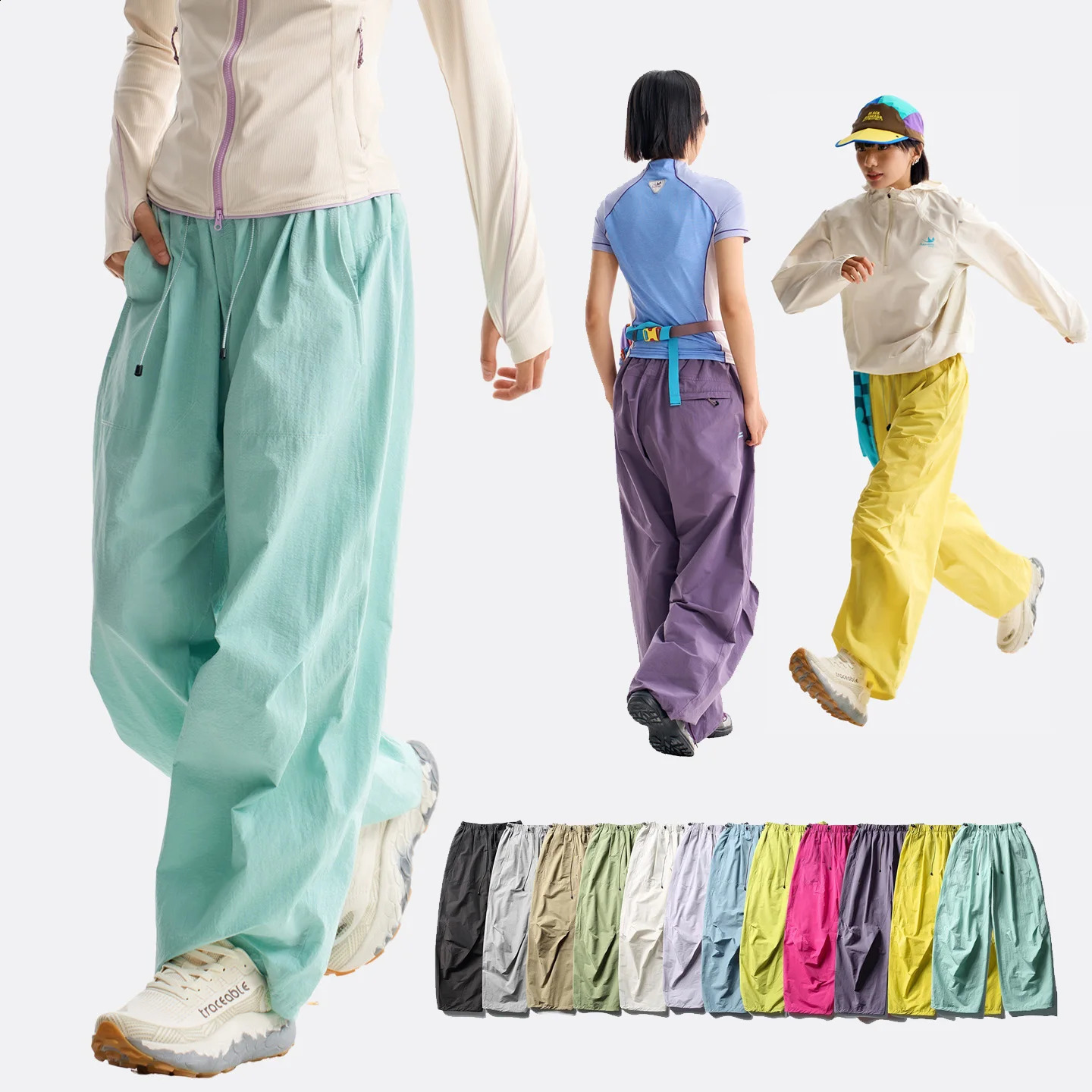 Outdoor Quick Dry Lightweight Casual Pant Men Women Fashion Loose Sport Techwear Cargo Pants Jogger Sweatpants Couple Trousers 260625