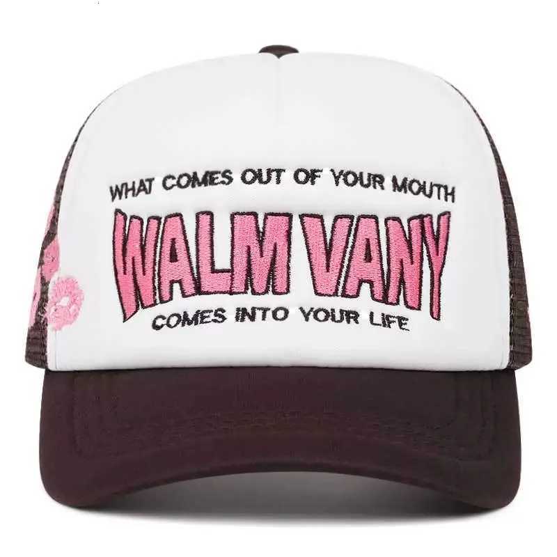 WALM Creative New Baseball Hat VANY Side Lipprint Embroidered Street Hip Hop Hat Daily Leisure Sunshade Hat Unisex Net Hat M260626 - view 3
