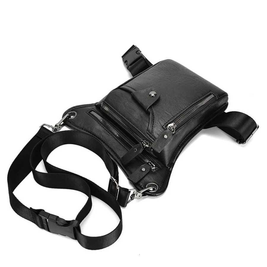 PU Waist Pack Drop Vintage Leg Bag Men Women Belt Hip Bum Bag Multi-Purpose M260626 - view 5