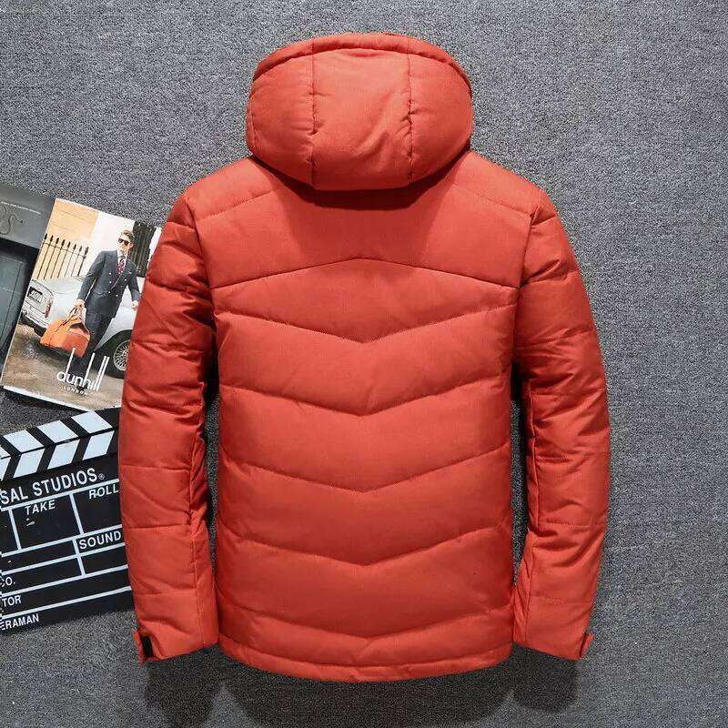 Men's Luxury Winter White Duck Down Jacket Coats Windproof Parka Casual Goose Feather Male Hood Thick Warm Waterproof Jackets J260626 - view 6