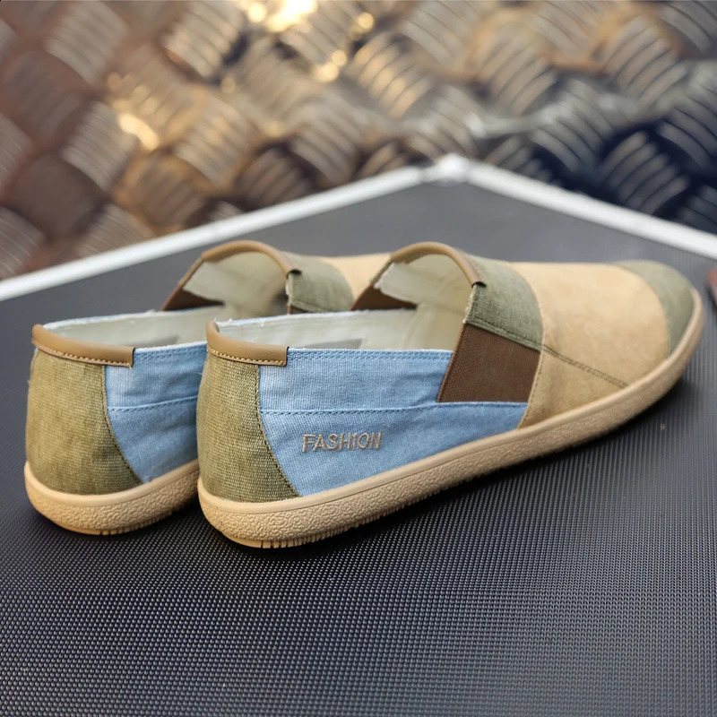 Mens Loafers Summer Slip On Canvas Shoes Men Casual Shoes For Men Flat Fishermans Shoes Women Breathable Mens Espadrilles 260626 - view 3