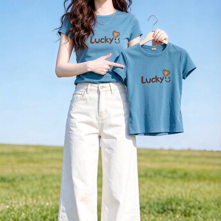 White Cotton Short Sleeve T Shirt For Women Summer New Style Loose And Simple Half Sleeve Tee High End Top - view 3