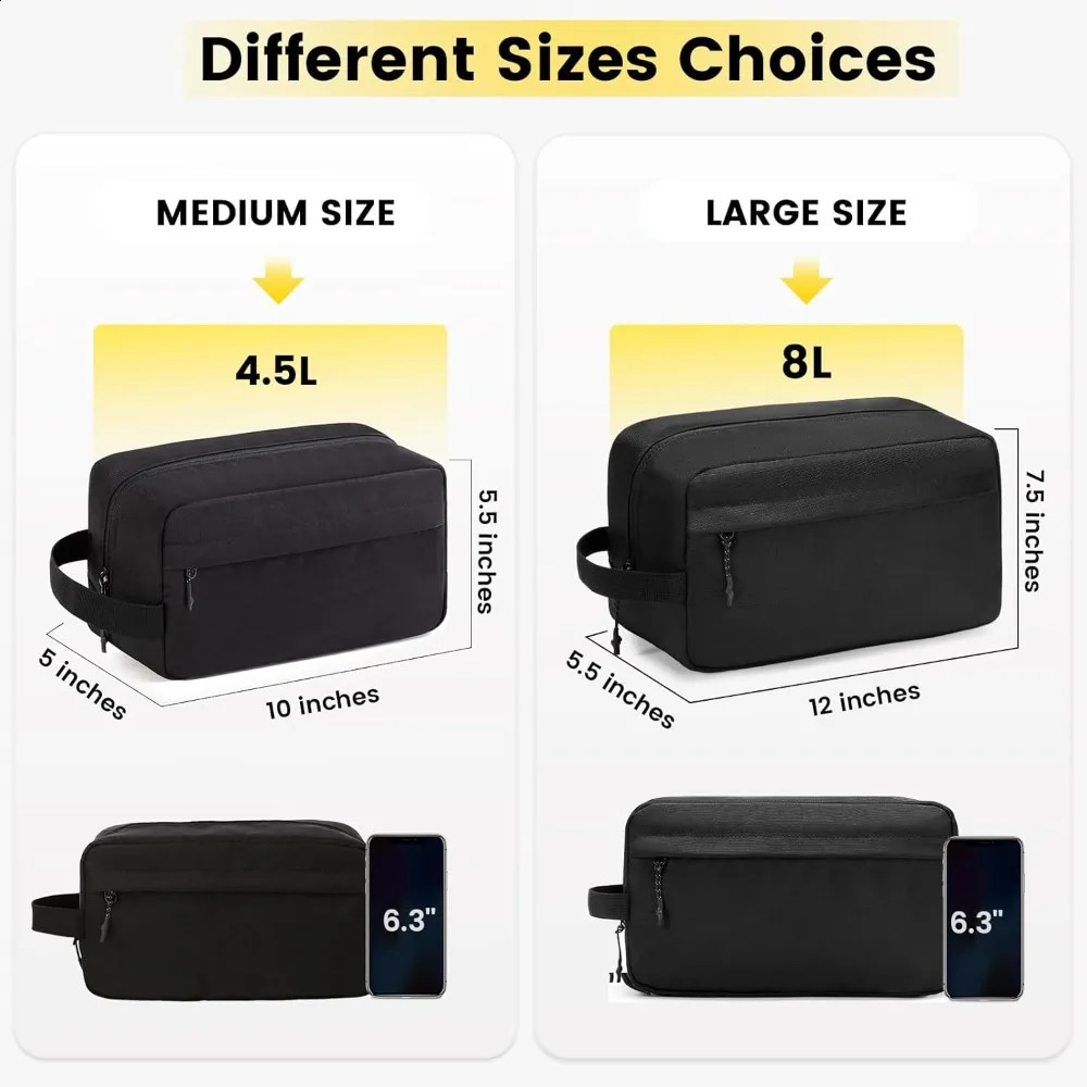 Travel Toiletry Bag for Men Hanging Toiletries Water Resistant Accessories 260625 - view 3