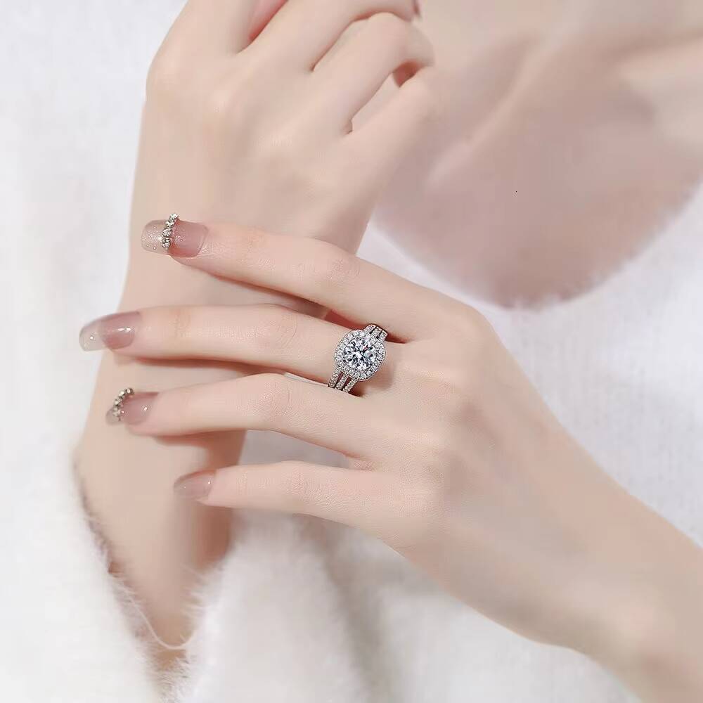 Mossanite Gold Moissanite Moissanite Cvd Lab Grown Ruby WomenS Radiant Cut Diamond Engagement Ring For Women Real Diamond - view 5