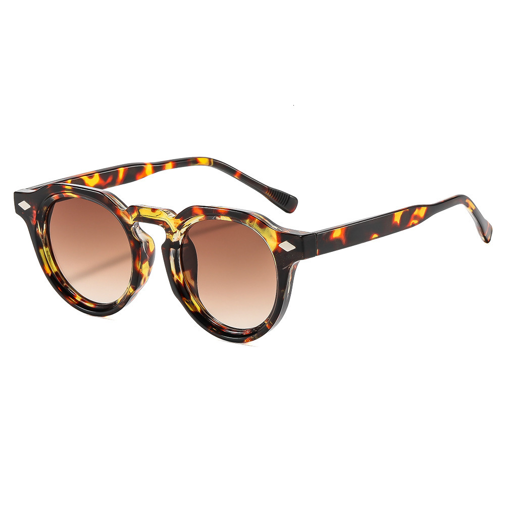 New Retro Round-Frame Sunglasses, Versatile And Stylish For Street Photography, Popular Online Model, UV Protection Glasses - view 6