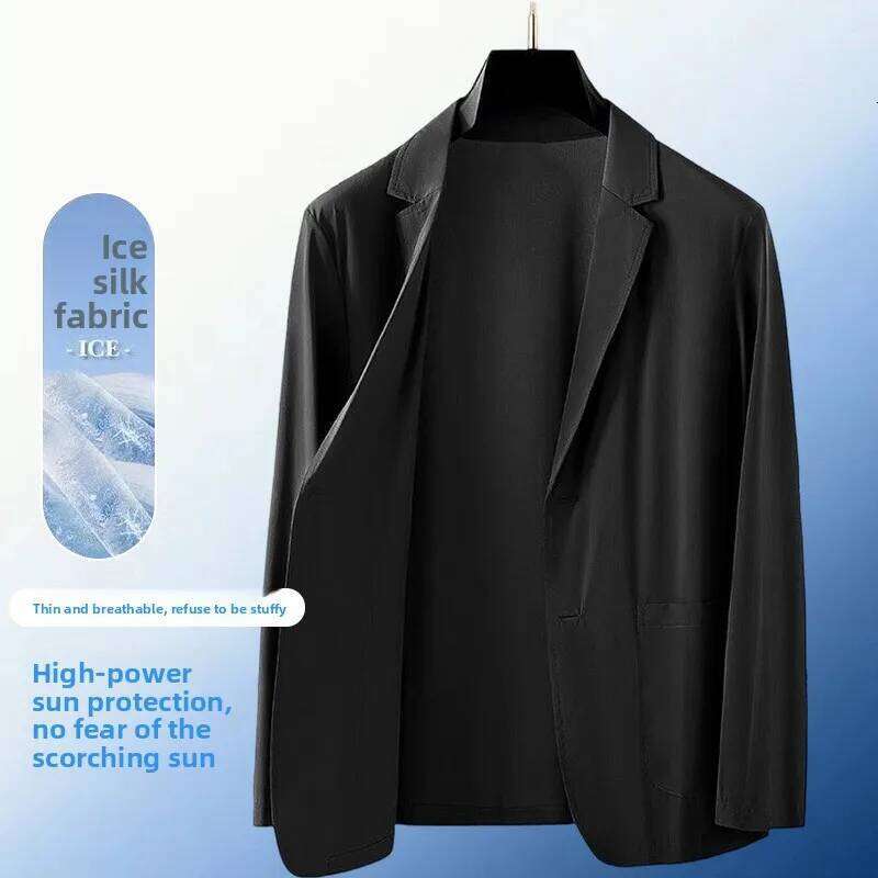 Summer Lightweight Sun Protection for Men - Stylish, Breathable, Casual, Icy Sensation, Lightweight, Silky Elastic Blazer 26L0626 - view 3