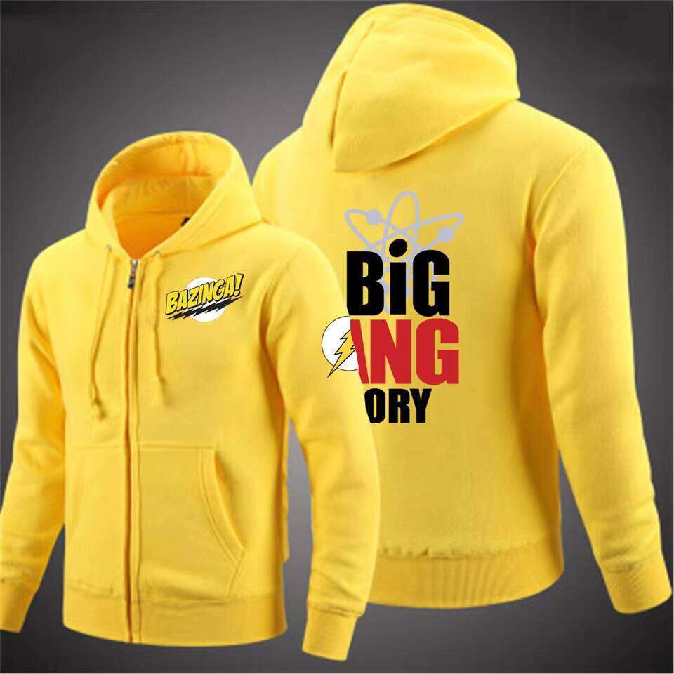 2021 Spring Autumn New The Big Bang Theory Printed Men's Solid Color Zipper Coat High street Harajuku S tyle Hoodies Sweatshirt W260626 - view 4