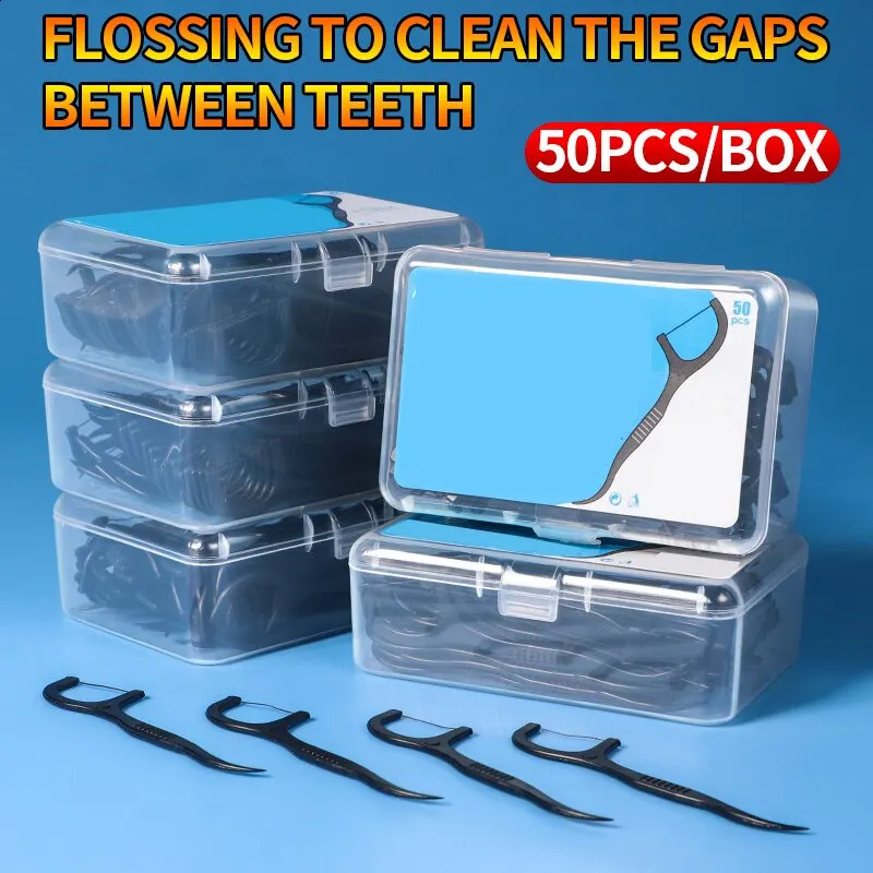 150pcs Dental Floss Plastic ToothpicksDisposable Cleaning between TeethSeparate BoxOral Care 260626 - view 3