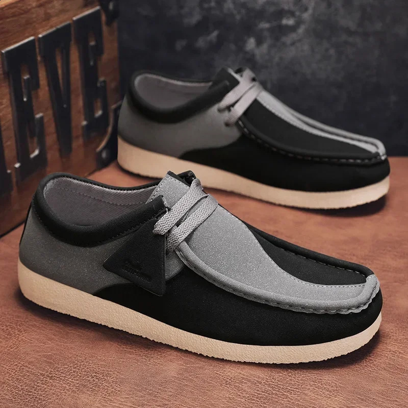 Spring Summer Blue Mens Casual Boat Shoes Lightweight Slip-on Driving Shoes Men Low-cut Breathable Canvas Men Shoes Loafers 260626 - view 3