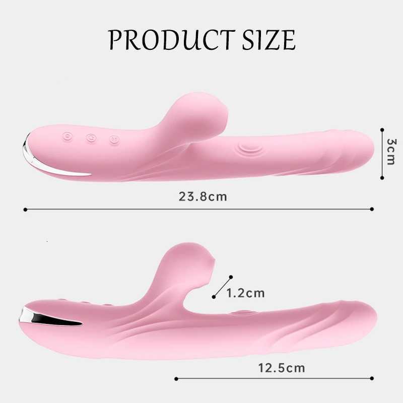 3-in-1 Vibrator Sex Toys Woman Telescopic Thrust Dildo Clitoral Sucking Vibrator G-Spot Stimulation USB Rechargeable Adult Sex M260626 - view 4