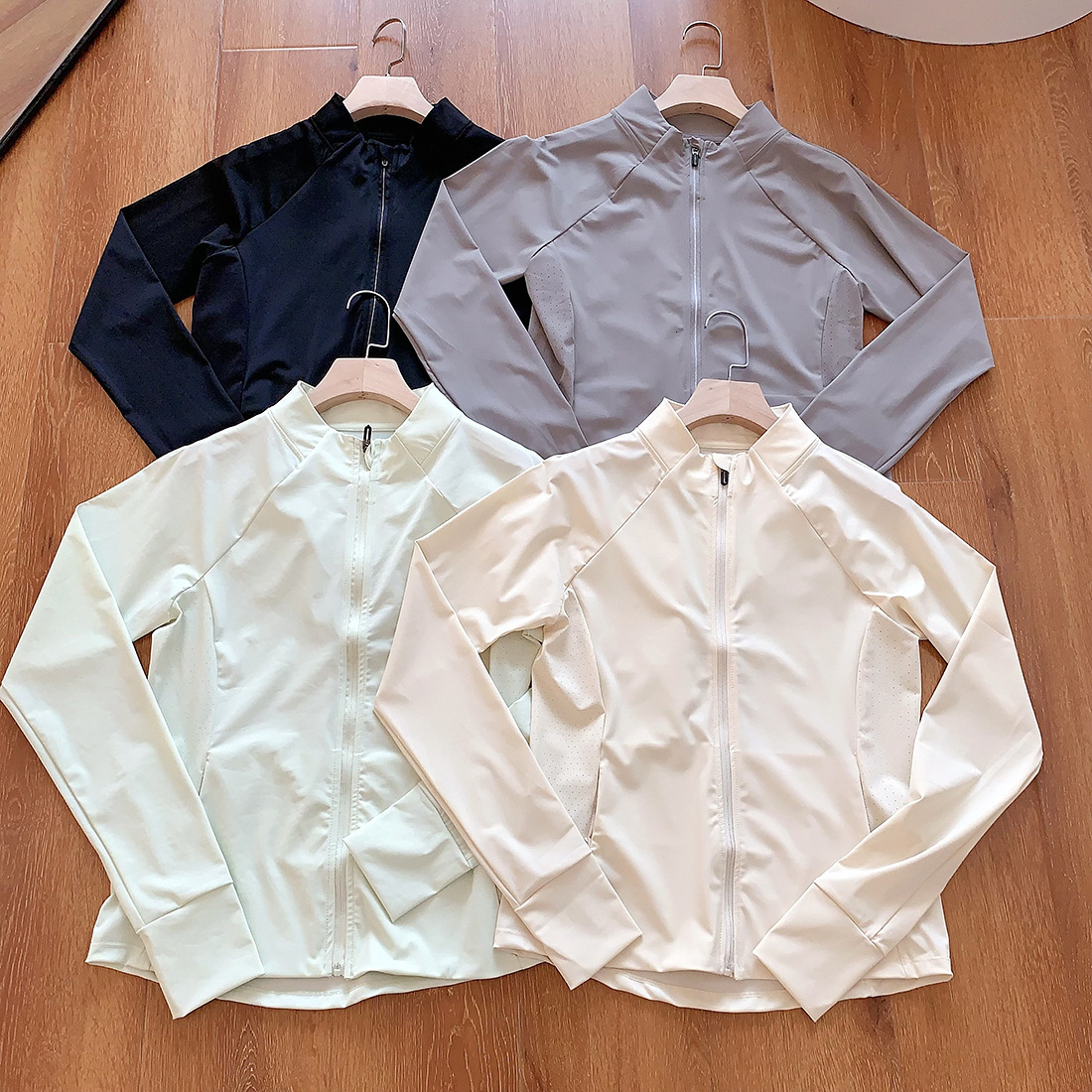 Slim-Fit Stand-Up Collar Sun Protection Jacket With A Cool, Bare-Skin Feel, Casual Sports Yoga Top Comfortable Yoga Clothes - view 4