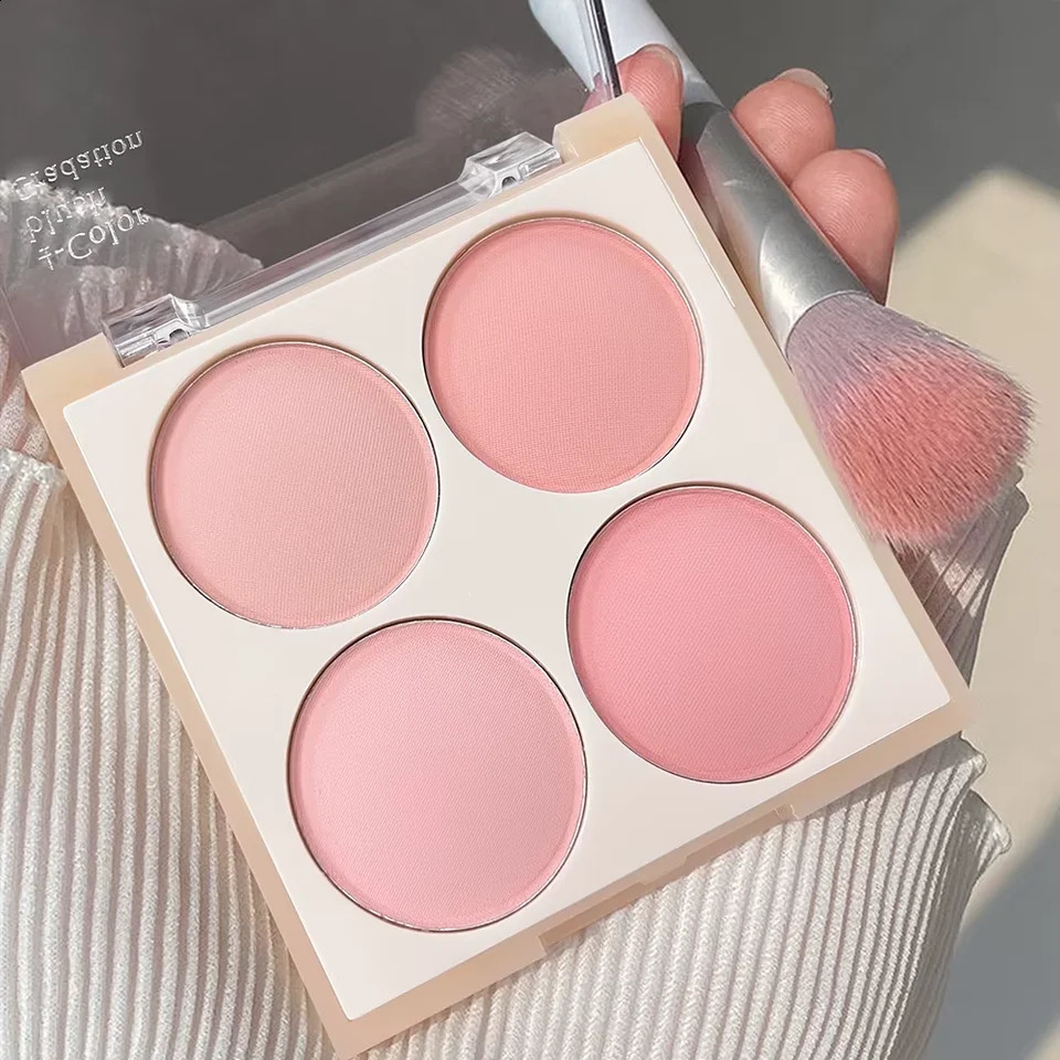Vibrant Girl Ice Cream Four-Color Blush Brightening Natural Bare Makeup Effect Pigmented Matte Fine Texture 260625