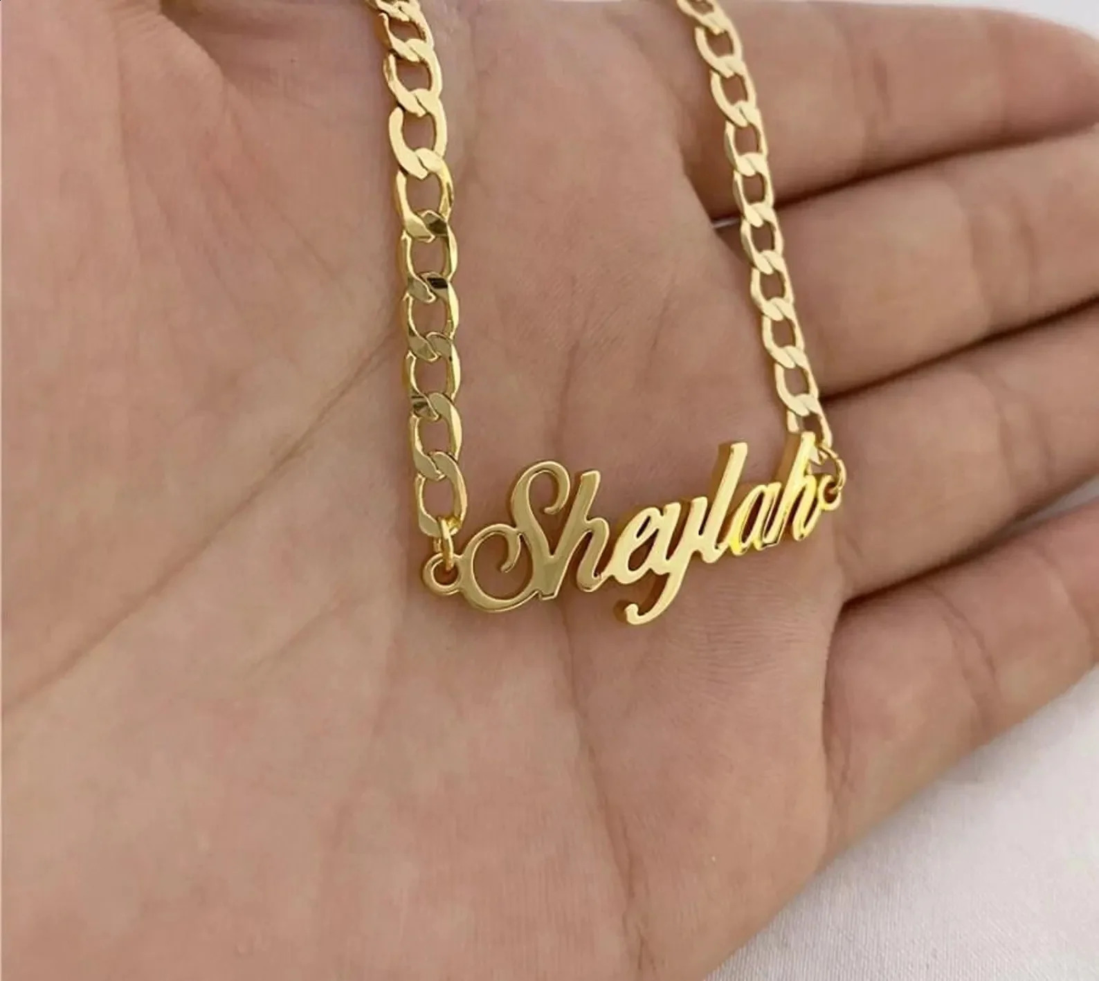 Custom Anklet Nameplate Anklet Ankle Name Anklet Cuban Chain Personalized Jewelry Bracelet Custom Made Gift Girlfriend Gift 260625 - view 7