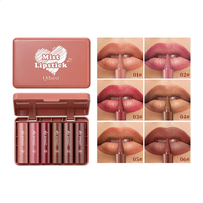 QI Long-Lasting Matte Lipstick Pencil Set Twist-Up n with Waterproof Formula - Natural Finish for Easy Application 260626 - view 3