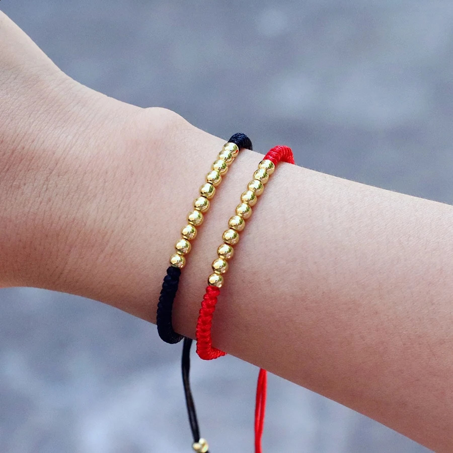 Good Luck Red Thread Bracelet Men Women Handmade Black String Braslet Couple Hand Accessories Adjustable Macrame Braclet 260617 - view 4