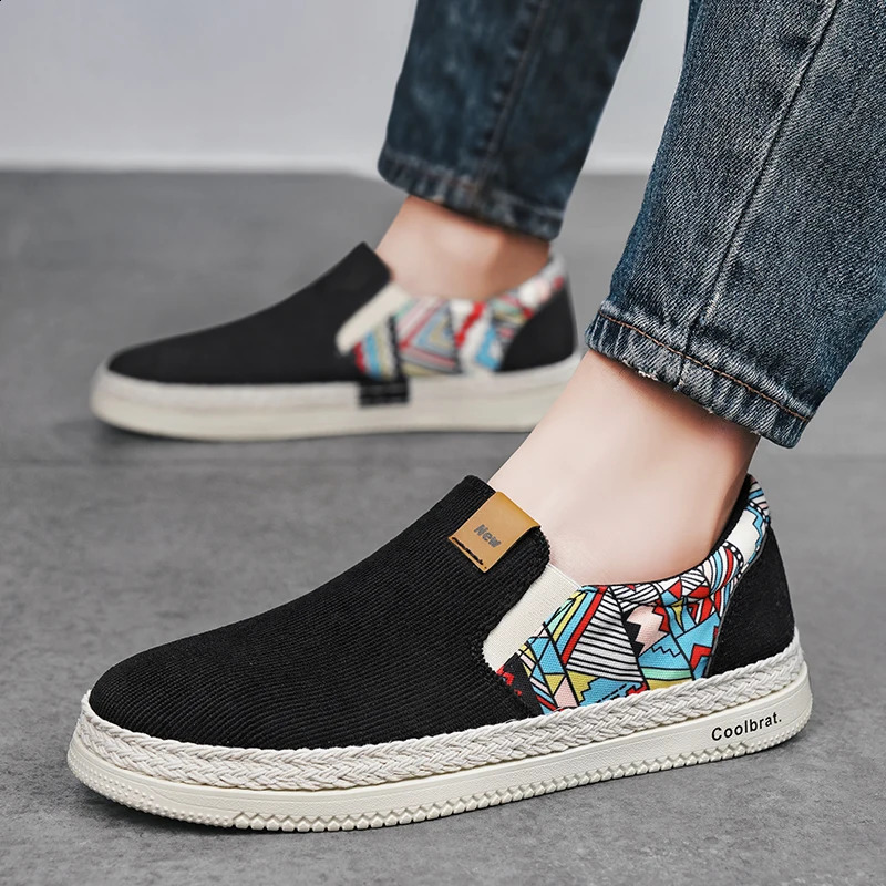 Mens slip on casual shoes summer soft sole fishermans breathable lightweight outdoor walking sports board shoe 260626 - view 4