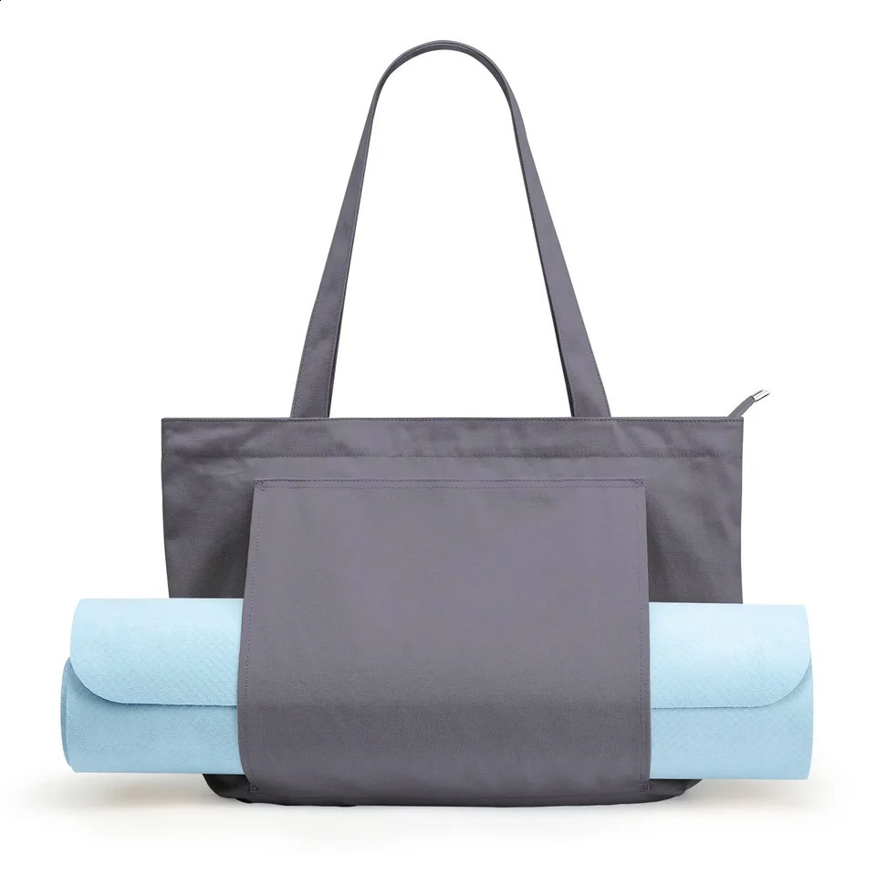 Yoga Bag Womens Sports Bag Yoga Mat Bag Carryall Canvas Tote for Pilates Shoulder for Travel Office Beach Workout 260622CJ - view 7