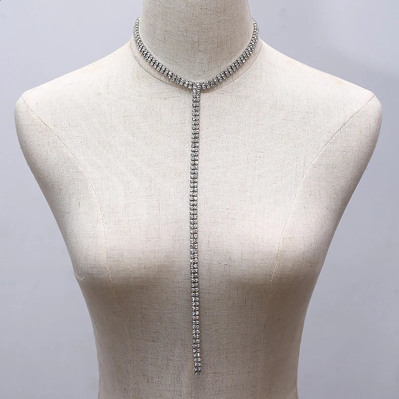 Selling Rhinestone Choker Crystal Gem y Chokers Collar Chocker Chunky Y Necklace Women Jewelry Accessories Gifts 260624 - view 5