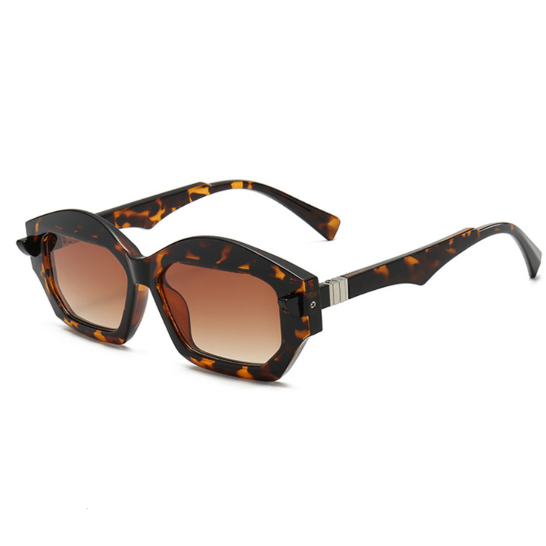 Niche Retro Sunglasses Men, Fashionable Avant-Garde Polygonal Sun Glasses, Stylish And Unique Trendy Glasses For Women - view 4