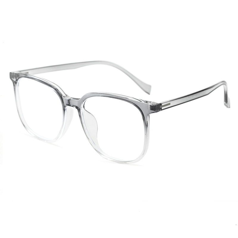 Ultra Light TR Large Square Anti Blue Light Eyeglass Frame, Vintage Retro Casual Glasses For Men Women Round Faces, Support Prescription Lenses - view 6