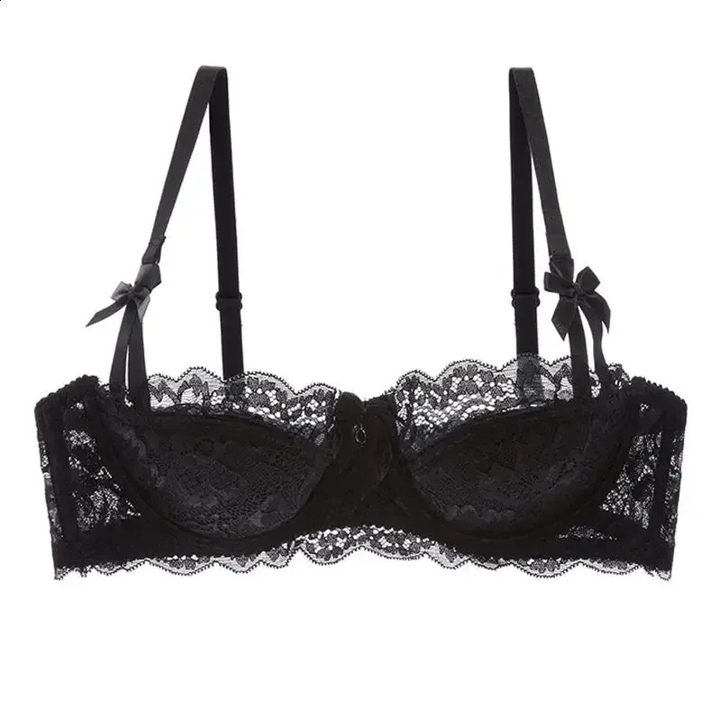 MOYISU Rabbit Ear AB Cup Pure Desire Girl Bra Set Pullup with Bow Breathable French lace Antislip Date Night 260626 - view 5