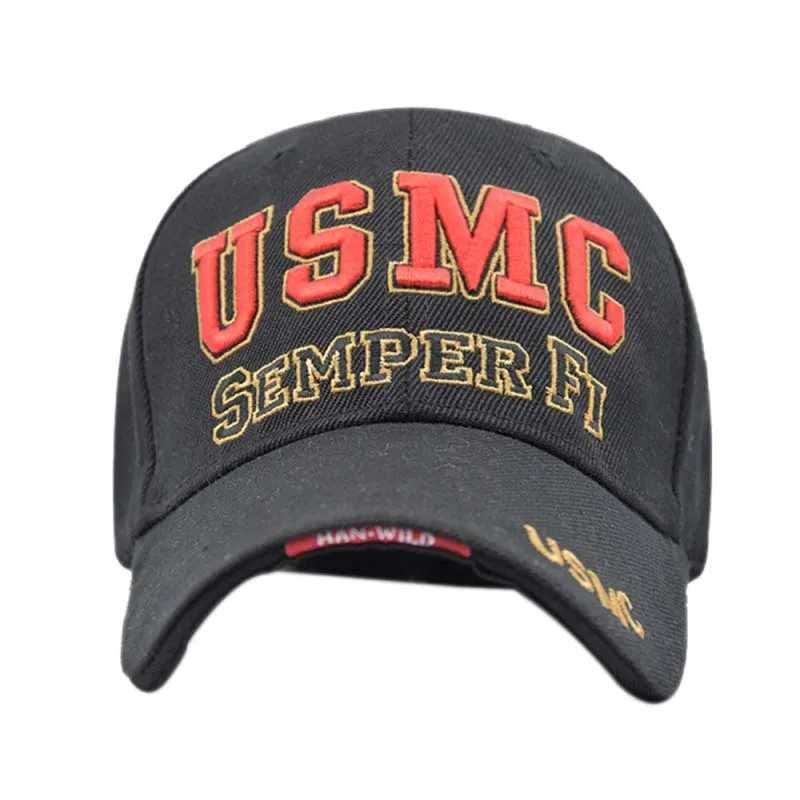 Outdoor High Quality Baseball Caps Sports USMC Hat Embroidery Visor Curved Brim Hat Men Women Casquette Gorras M260626 - view 3