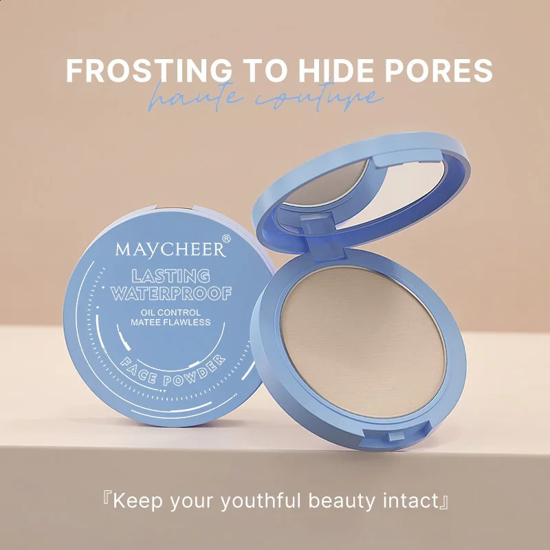 MAYCHEER Oil Control Matte Face Powder Long Lasting Setting Face Makeup with Mirror Pressed Powder 260625 - view 6