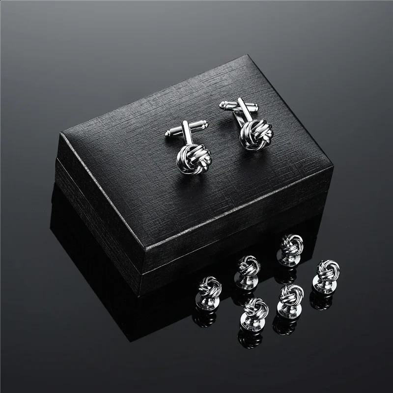 y Man Shirt Cufflinks Set With Gift Box Wedding Vintage ner Cufflink Shirt Studs Button And Cufflink For Mens Tie Clip 260626 - view 5