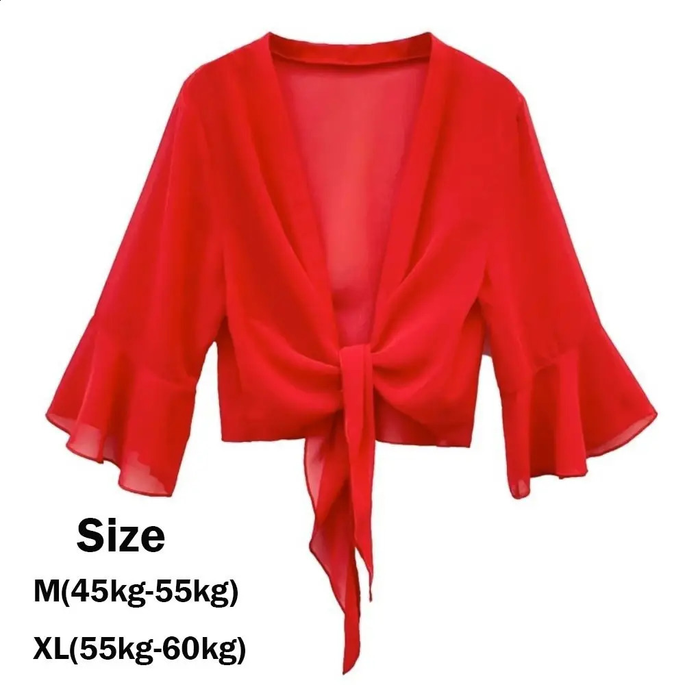 Cloak Chiffon Shawl Multicolor Short Thin Coat Tulle Shawl Women 260625 - view 7