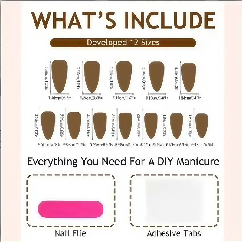 30Pcs Fake Nails Sweet Pink French Polka Dots Bows and Playful CherriesPress-On Nails Perfect as Gifts for Girls and Friends 260626 - view 6