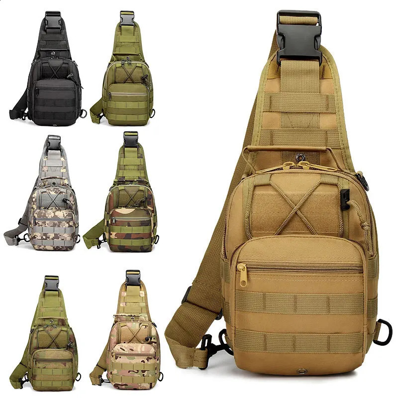 Versatile Tactical Sling Backpack Crossbody Bag Waterproof Small Chest Bag Men Outdoor Sports Cycling Hiking Handbag 260626
