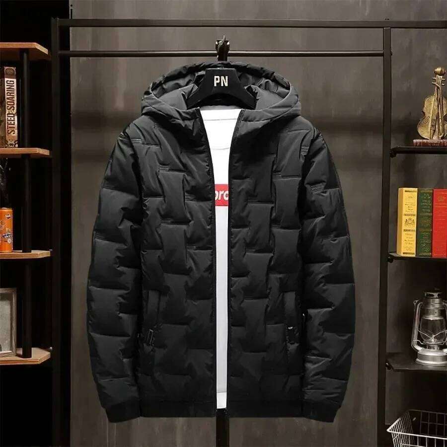 2026 Men's Thicked Down Cotton Jacket New Autumn Winter Warm Hooded Parkas Men Casual Zip Cotton-padded Coat Windproof Outerwear J260626 - view 4
